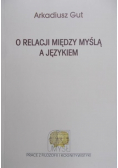 O relacji między myślą a językiem