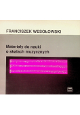 Materiały do nauki o skalach muzycznych