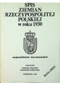 Spis Ziemian Rzeczypospolitej Polskiej w roku 1930 Województwo warszawskie