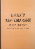 Digesta justyniańskie Księga pierwsza