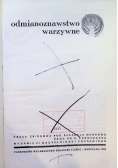 Odmianoznawstwo warzywne