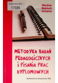 Metodyka badań pedagogicznych i pisania prac dyplomowych