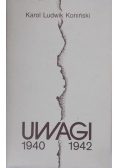Uwagi 1940 - 1942