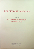 Lekcjonarz mszalny VI