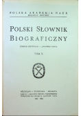Polski słownik biograficzny Tom X