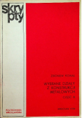 Wybrane działy z konstrukcji metalowych Część III