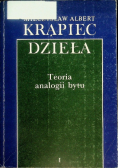 Krąpiec Dzieła Teoria analogii bytu