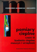 Pomiary cieplne Część II