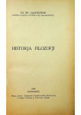 historja Filozofji. 1928r.