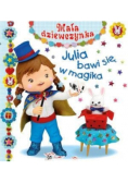 Mała dziewczynka - Julia bawi się w magika