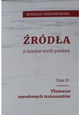 Źródła z dziejów myśli polskiej Tom 1 do 4
