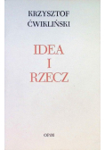 Idea i rzecz