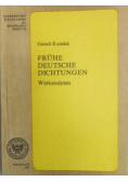 Fruhe Deutsche Dichtungen  Werkanalysen