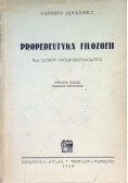 Propedeutyka filozofii 1948 r.