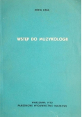Wstęp do muzykologii