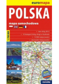 Polska Mapa samochodowa 1:700 000