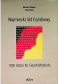 Niemiecki list handlowy