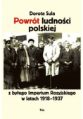 Powrót ludności polskiej z byłego Imperium Rosyjskiego w latach 1918 - 1937
