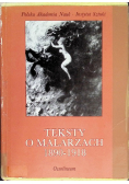 Teksty o malarzach 1890 - 1918