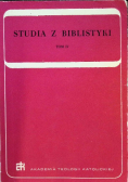 Studia z Biblistyki, Tom IV