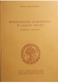 Biografistyka staropolska w latach 1476 1627
