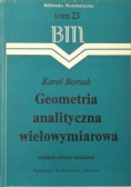 Geometria analityczna wielowymiarowa Tom 23