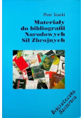 Materiały do bibliografii Narodowych Sił Zbrojnych