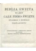 Biblia święta to jest całe pismo święte starego i nowego testamentu