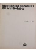 Mechanika budowli dla architektów