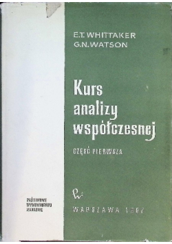 Kurs analizy współczesnej, Część I