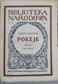Wasilewski Poezje  1925 r.