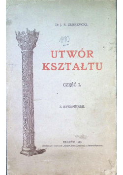 Utwór kształtu Część I 1912 r