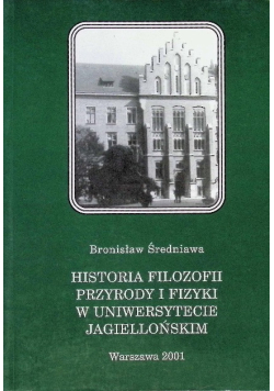 Historia filozofii przyrody i fizyki w Uniwersytecie Jagiellońskim