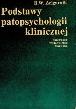 Podstawy patopsychologii klinicznej