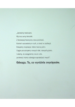 Odwaga to co wyróżnia zwycięzców