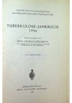 Tuberkulose jahrbuch 1956