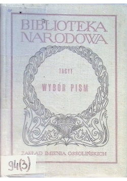 Tacyt Wybór pism