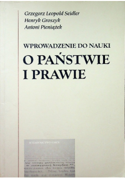 Wprowadzenie do nauki o państwie i prawie