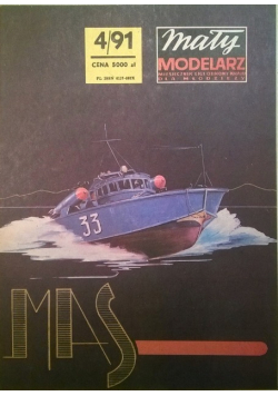 Mały Modelar Nr 4 / 91 Kuter Torpedowy Mas