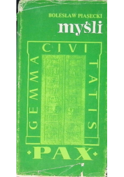 Piasecki myśli
