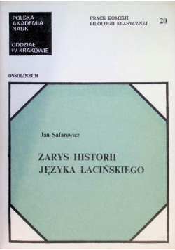 Zarys historii języka łacińskiego Nr 20 / 86
