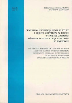 Centralna ewidencja dóbr kultury rejestr zabytków