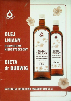 Olej lniany budwigowy nieoczyszczony