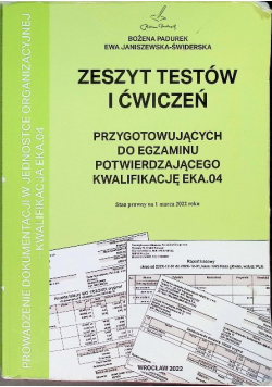 Zeszyt testów i ćwiczeń. KW EKA.04