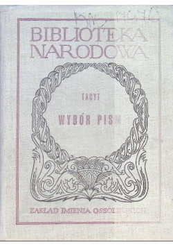 Tacyt Wybór pism