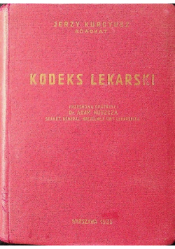 Kodeks lekarski 1936r.
