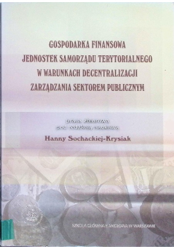 Gospodarka finansowa jednostek samorządu