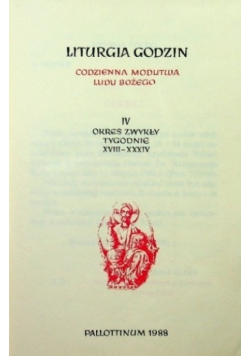 Liturgia godzin Tom 4 Okres zwykły