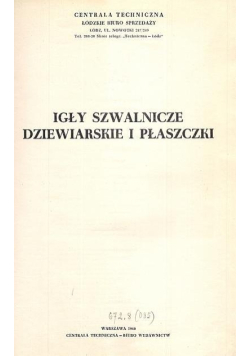 Katalog igieł Igły szwalnicze dziewiarskie i płaszczki