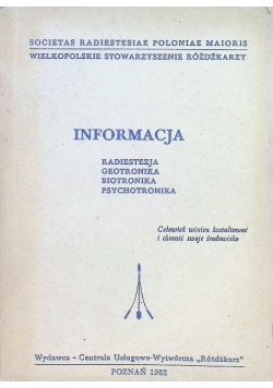 Informacja Radiestezja Geotronika Biotronika Psychotronika